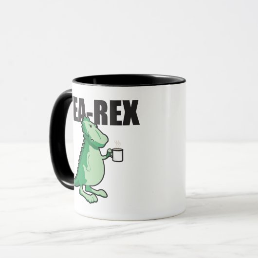 Tea-Rex Dinosaur Meme Tasse (Vorderseite Links)