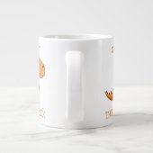 Tea-Rex Dinosaur Personalized Name Giant Tea Mug Jumbo-Tasse (Rückseite)