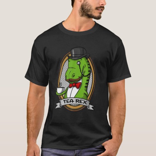 Tea Rex Dinosaur Rex Funny Joke Men Boys T-Shirt (Vorderseite)