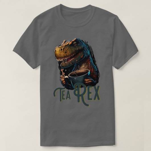 Tea Rex Dinosaur T-Shirt (Design vorne)