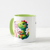 Tea Rex Dinosaur Tasse (Vorderseite Links)
