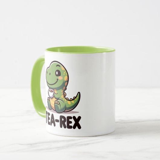 Tea-Rex Dinosaur Tea Tasse (Vorderseite Links)