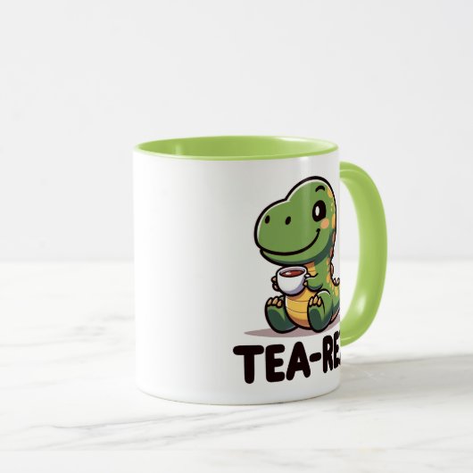 Tea-Rex Dinosaur Tea Tasse (VorderseiteRechts)