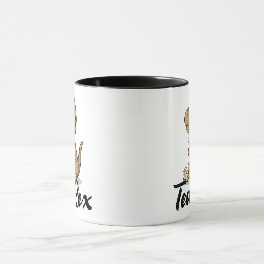 Tea Rex Funny Mug, Coffee lover, Tea lover Tasse (Zentrum)