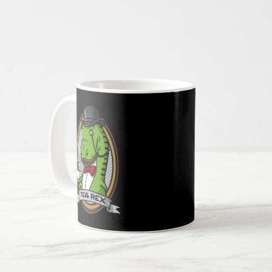 Tea Rex Funny T-Rex Dinosaur Joke Kaffeetasse (Vorderseite Links)