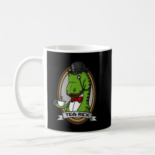 Tea Rex Funny T-Rex Dinosaur Joke Kaffeetasse (Links)