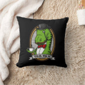 Tea Rex Funny T-Rex Dinosaur Joke Kissen (Decke)