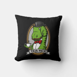 Tea Rex Funny T-Rex Dinosaur Joke Kissen