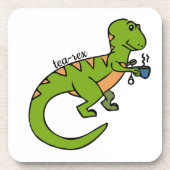 Tea-Rex Getränkeuntersetzer (Vorderseite)