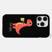 Tea-Rex iPhone Hülle (Rückseite (Horizontal))