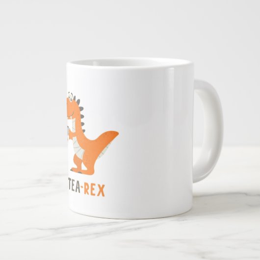Tea-Rex-Kaffee Jumbo-Tasse (Vorderseite Rechts)