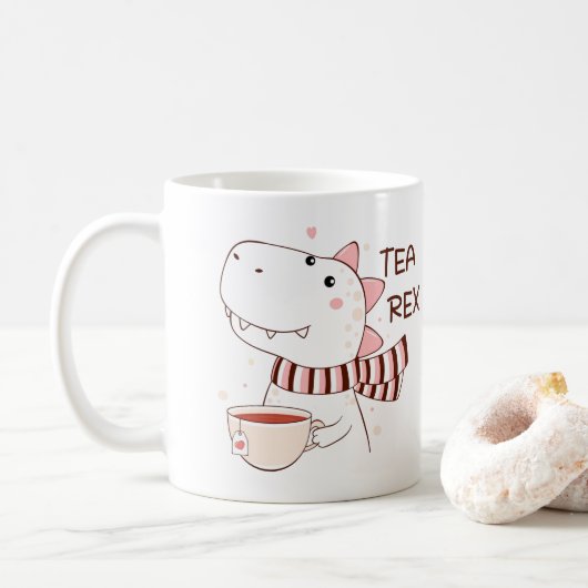 Tea-Rex Kaffeetasse (Mit Donut)
