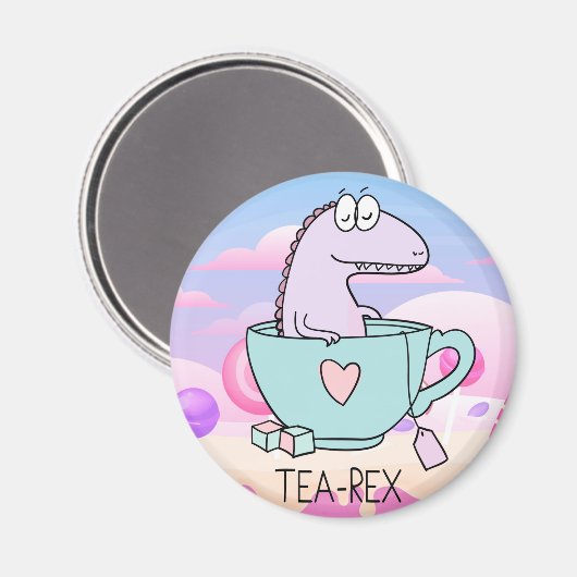 Tea Rex Magnet (Vorderseite/Rückseite)