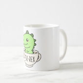 Tea-Rex Niedlich T-Rex Dinosaur Kawaii Funny Dino  Kaffeetasse (VorderseiteRechts)