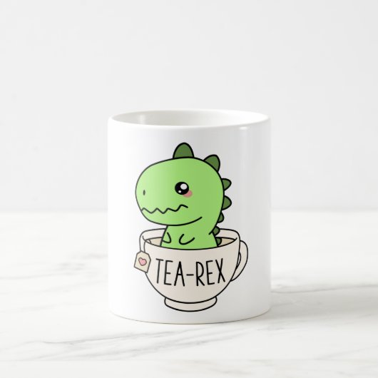 Tea-Rex Niedlich T-Rex Dinosaur Kawaii Funny Dino  Kaffeetasse (Mittel)