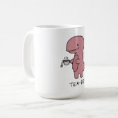 Tea-Rex, Niedlicher Dinosaurier, Funny Lover Dino Kaffeetasse (Vorderseite Links)