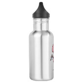 Tea-Rex, Niedlicher Dinosaurier, Funny-T-rex Edelstahlflasche (Links)