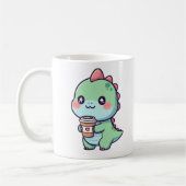 Tea-Rex - Niedlicher Dinosaurier mit Kaffee Kaffeetasse (Links)