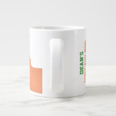 Tea Rex Personalisiert Dinosaur Jumbo-Tasse (Rückseite)