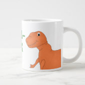 Tea Rex Personalisiert Dinosaur Jumbo-Tasse (Rechts)