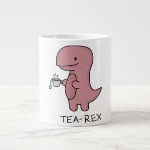 Tea-Rex, Süßer Dinosaurier, Lustiger Dino-Teeliebh Jumbo-Tasse