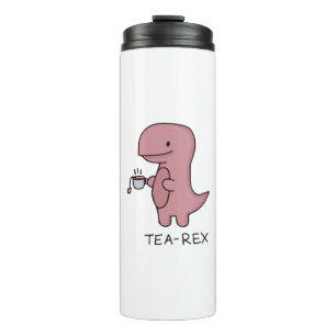 Tea-Rex, Süßer Dinosaurier, Lustiger T-Rex Thermosbecher
