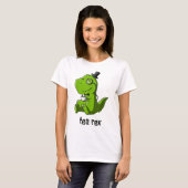 Tea Rex T-Rex Dinosaurier Dino Kaffee Hot Drink Co T-Shirt (Vorne ganz)