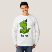 Tea Rex T-Rex Dinosaurier Dino Kaffee Hot Drink Co T-Shirt (Vorne ganz)