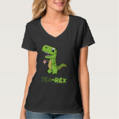 Tea Rex Tyrannosaurus Rex Dinosaurier Tea Hot Drin T-Shirt (Vorderseite)