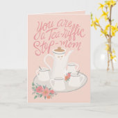 Tea-riffic Stepmuttermütterchen Tee-Set Karte (Gelbe Blume)