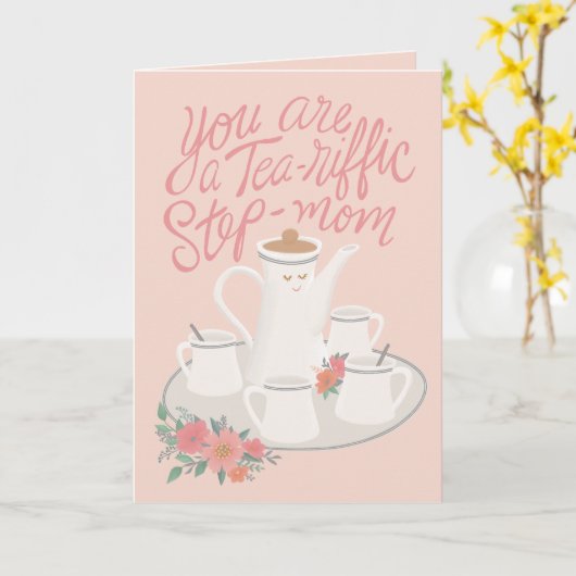 Tea-riffic Stepmuttermütterchen Tee-Set Karte (Gelbe Blume)