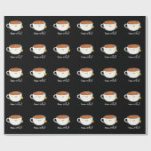 Tea-Rific Funny Cup of Tea Pun Dark BG Geschenkpapier (Flach)