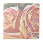 Tea Rose aus dem Garten Fliese (Vorderseite)