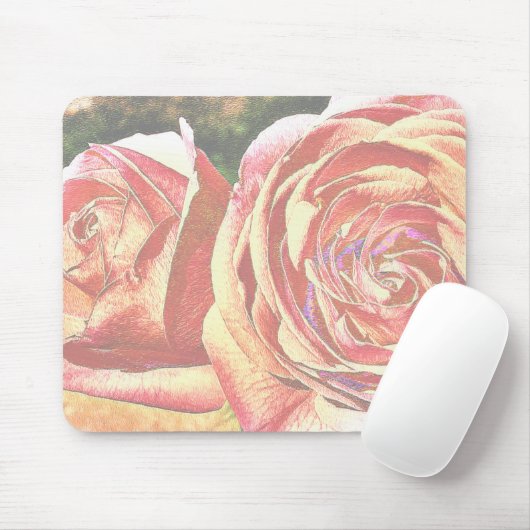 Tea Rose aus dem Garten Mousepad (Mit Mouse)