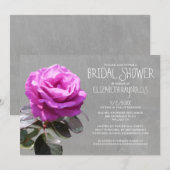 Tea Rose Bridal Dusche Einladungen (Vorne/Hinten)