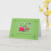 Tea Rose Fiancée Loss Beileid Karte (Gelbe Blume)