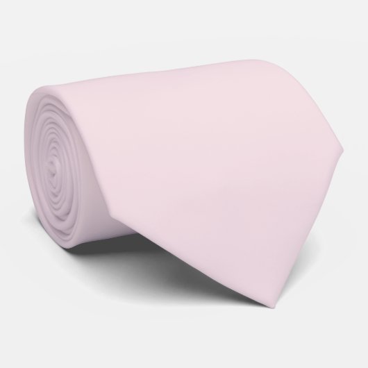 Tea Rose Pink Einfarbig  Krawatte (Gerollt)