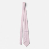 Tea Rose Pink Einfarbig  Krawatte (Rückseite)
