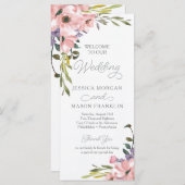 Tea Rose Wedding Program Programm (Vorne/Hinten)