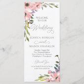 Tea Rose Wedding Program Programm (Vorderseite)