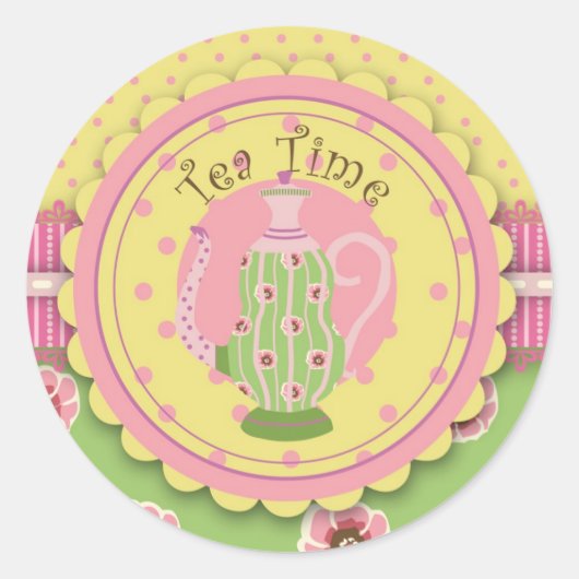 Tea Service Sticker (Vorderseite)