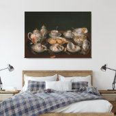 Tea-Set Leinwanddruck (Insitu (Schlafzimmer))