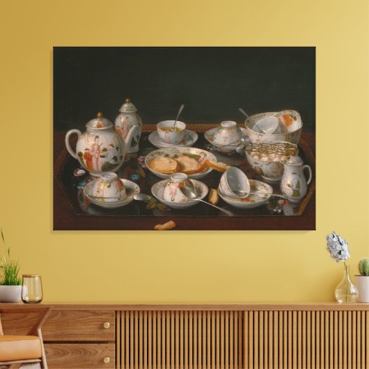 Tea-Set Leinwanddruck (Insitu (Wohnzimmer))