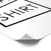 Tea Shirt Funny Tee Addict Meme Poster (Ecke)