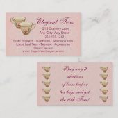 Tea Shoppe Tea House Karte optional Loyalty Punch (Vorne/Hinten)