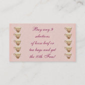 Tea Shoppe Tea House Karte optional Loyalty Punch (Rückseite)