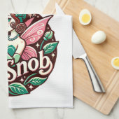 Tea Snob Fairy Geschirrtuch (Viertel Falte)