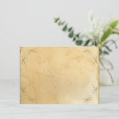 Tea Stached Vintage Wedding 1 - Tischnummer (Stehend Vorderseite)