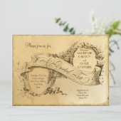 Tea Stated Vintage Wedding 1 - Einladung (Stehend Vorderseite)