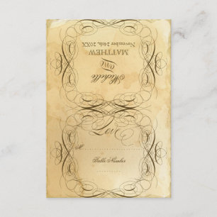 Tea Stated Vintage Wedding 1 - UAWG Response Card RSVP Karte